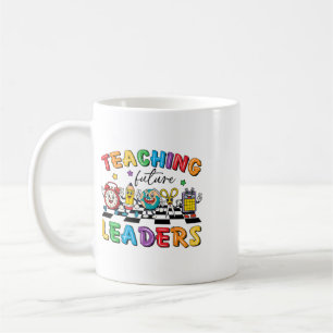 Retro Teaching Future Leaders Groovy Teacher Ck To Coffee Mug