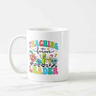 Retro Teaching Future Leaders Groovy Teacher Ck To Coffee Mug