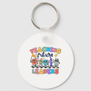 Retro Teaching Future Leaders Groovy Teacher Ck To Key Ring