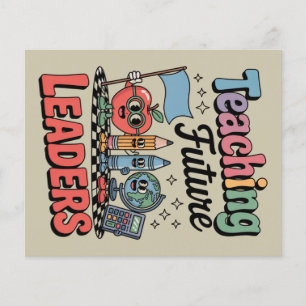Retro Teaching Future Leaders Groovy Teacher Flyer