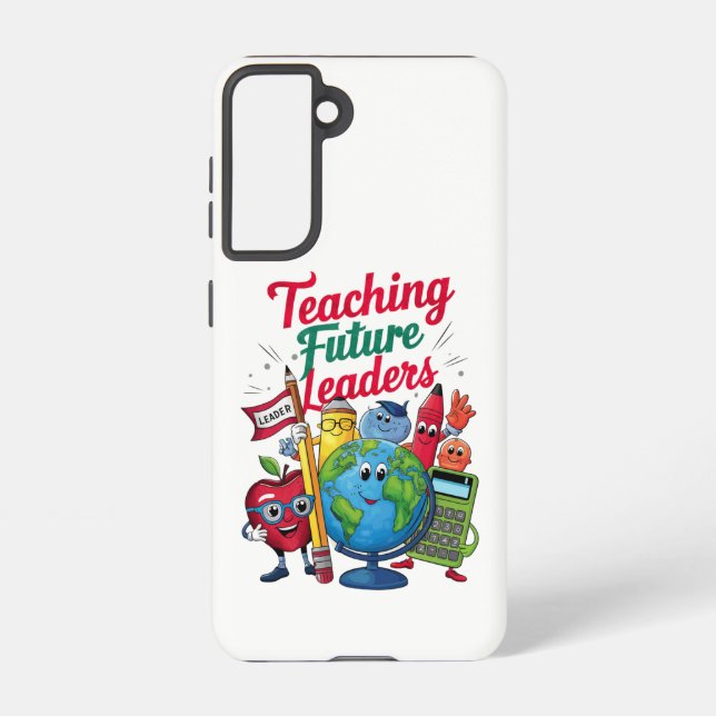 Retro Teaching Future Leaders Teacher School  Samsung Galaxy S21 Case (Back)