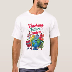 Retro Teaching Future Leaders Teacher School T-Shirt
