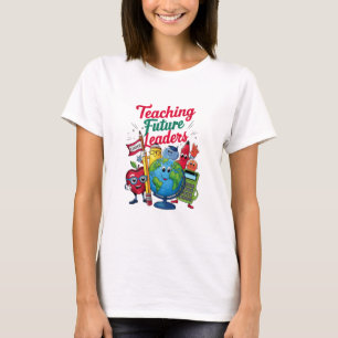 Retro Teaching Future Leaders Teacher School T-Shirt