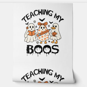 Retro Teaching My Boos Halloween Wallpaper