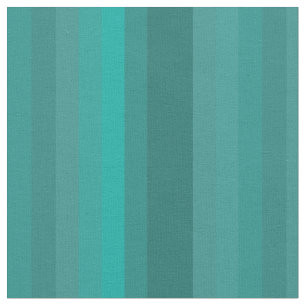 Retro Teal & Turquoise Vertical Stripes Fabric
