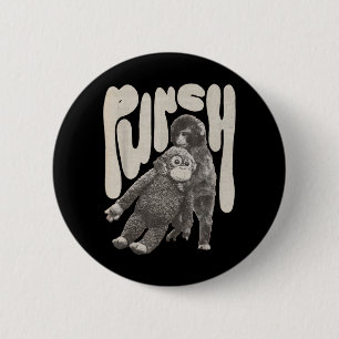 Retro Team Punch Baby Monkey 6 Cm Round Badge