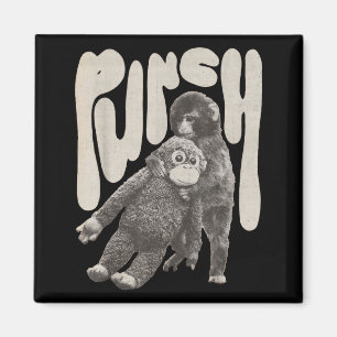 Retro Team Punch Baby Monkey Magnet