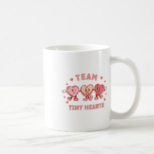 Retro Team Tiny Hearts Nurse Valentines Peds Cardi Coffee Mug