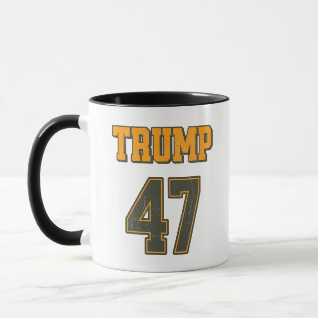 Retro Team Trump 47 Vintage Mug (Left)