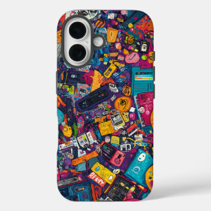 Retro Tech Chaos Urban Street Art Phone Case