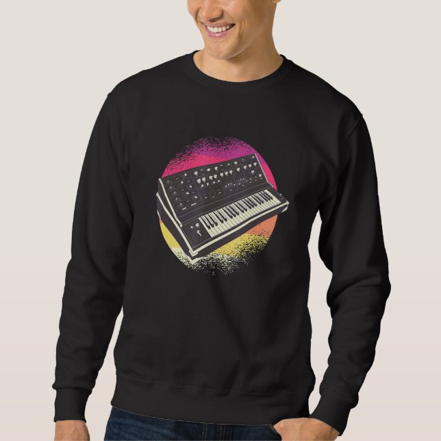 Retro Techno Synthesizer Sweatshirt (Front)
