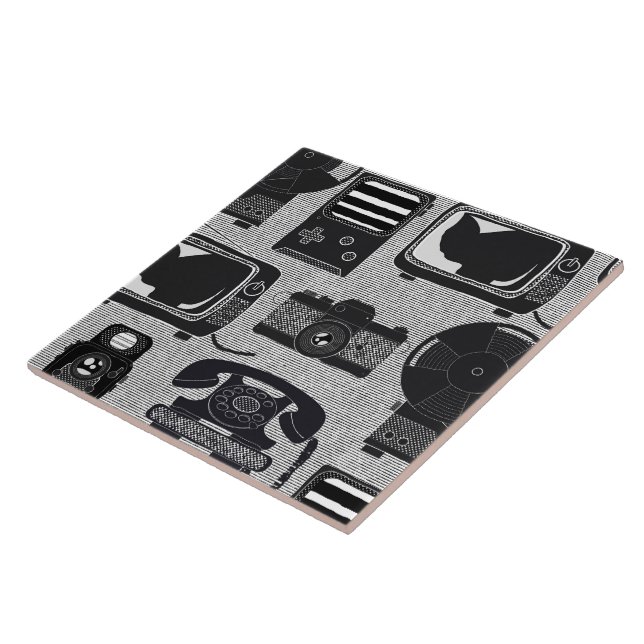 Retro technology ceramic tile (Side)