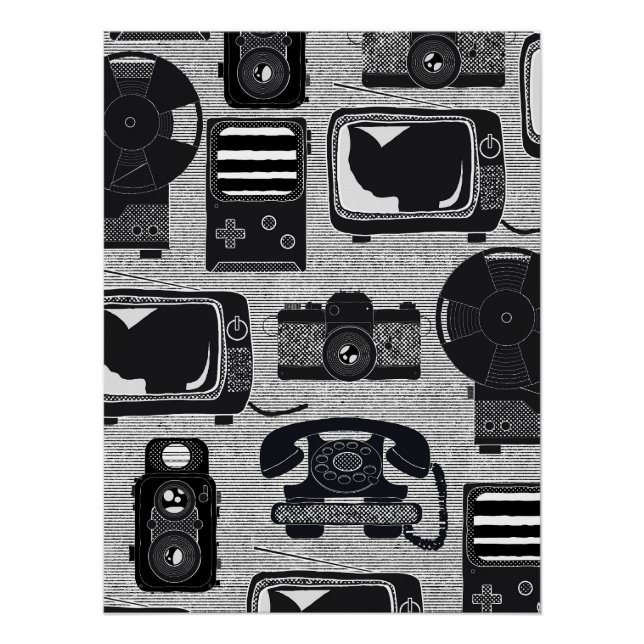Retro technology poster (Front)