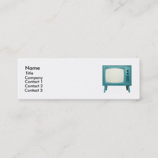 Retro Television Mini Business Card