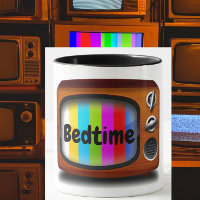 Retro television TV test pattern bedtime