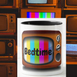 Retro television TV  test pattern bedtime Mug