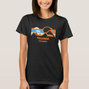 Retro Telluride Colorado Mountain Range Sunset T-Shirt