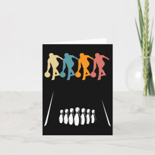 Retro Ten 10 Pin Bowling Team Costume Funny Bowler Card