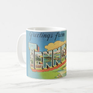 Retro Tennessee Greeting Coffee Mug
