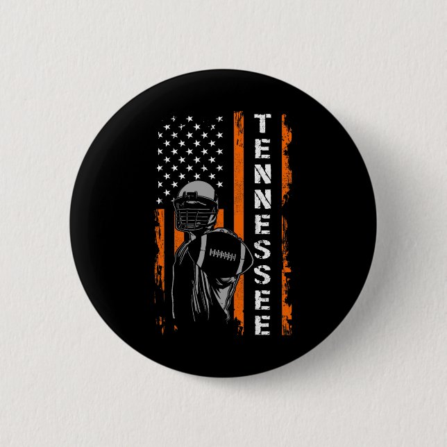 Retro Tennessee Throwback Design  6 Cm Round Badge (Front)