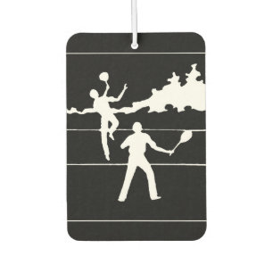 Retro Tennis Silhouette Car Air Freshener