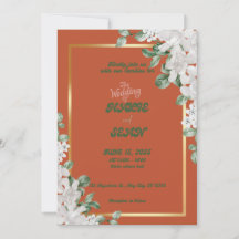 Retro Terracata Floral Wedding 
