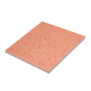 Retro Terrazzo Living Coral Elegant Pattern Ceramic Tile
