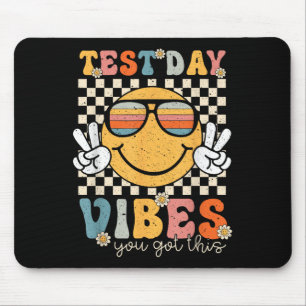Retro Test Day Vibes You Got This Motivation Teach Mouse Pad