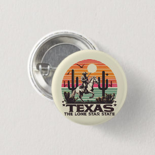 Retro Texas 3 Cm Round Badge