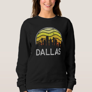 Retro Texas Dallas Visitors Skyline Vintage Urban Sweatshirt
