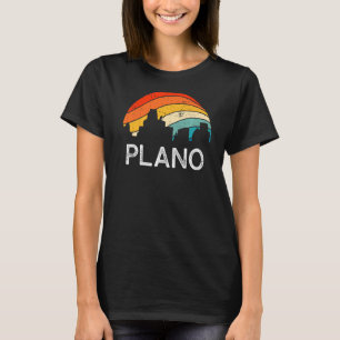 Retro Texas Plano Skyline Vintage Urban Skyscraper T-Shirt