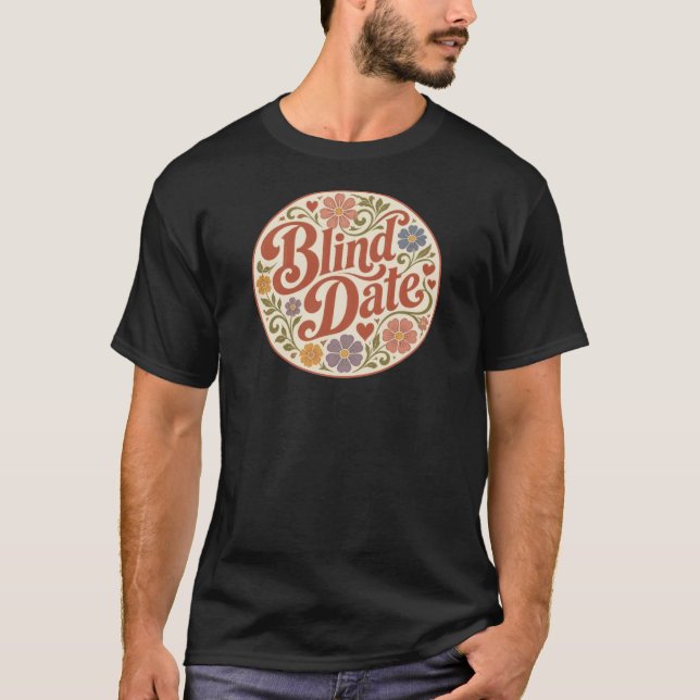 Retro text blind T-Shirt (Front)