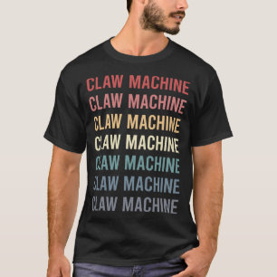 Retro Text Claw Machine Crane T-Shirt