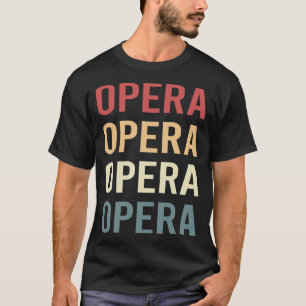 Retro Text Opera T-Shirt