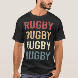 Retro Text Rugby T-Shirt