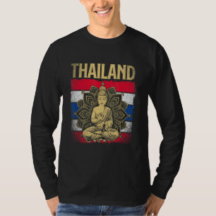 Retro Thai Flag Bangkok Country Pride Patriotic Th T-Shirt