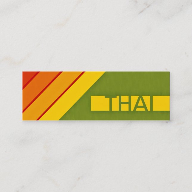 retro THAI Mini Business Card (Front)