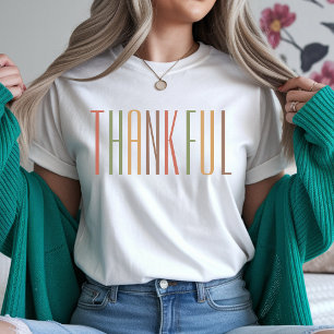 Retro Thank You Thanksgiving Family Shirt for Her