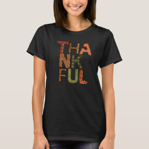 Retro Thankful Teacher Grateful Blessed Teacher Th T-Shirt