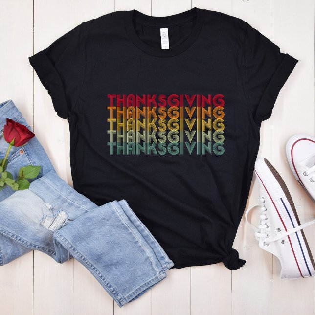 Retro Thanksgiving 70s Vintage T-Shirt (Creator Uploaded)