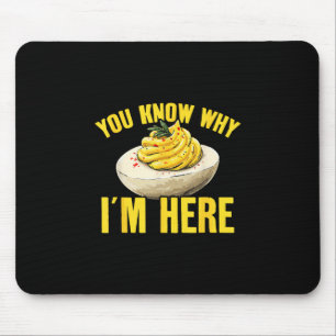 Retro Thanksgiving Dinner You Know Why I'm Here De Mouse Pad