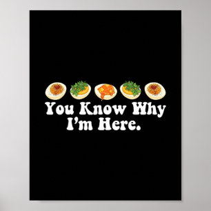 Retro Thanksgiving Dinner You Know Why I'm Here De Poster