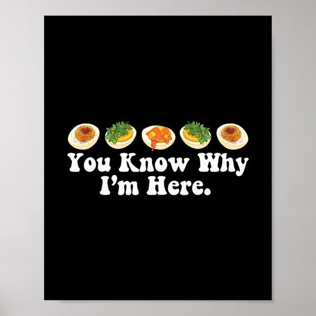 Retro Thanksgiving Dinner You Know Why I'm Here De Poster (Front)