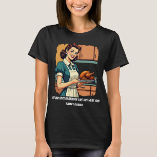 Retro Thanksgiving Sarcasm Sass Tee