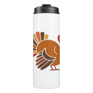 Retro Thanksgiving Turkey – Fall Harvest Design Cl Thermal Tumbler