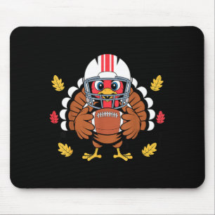 Retro Thanksgiving Turkey Football Toddler Boys Ki Mouse Pad
