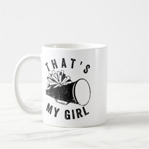 Retro That's My Girl Cheer Mum Cheer Leading Girl  Coffee Mug