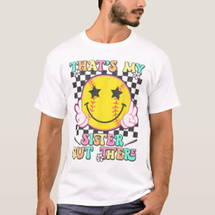 Retro That's My Sister Out There Softll Sister Gir T-Shirt