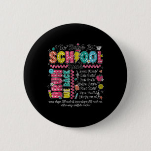 Retro The Back To School Tour Bruh We Back Teacher 6 Cm Round Badge