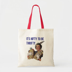 RETRO THE HAPPY COUPON CLIPPER BAGS TOTE BAG